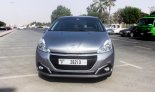 Silver Peugeot 208 2019 for rent in Dubai 5